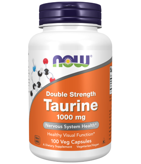 NOW FOODS Tauriin, 1000mg Double Strength - 100 vcaps