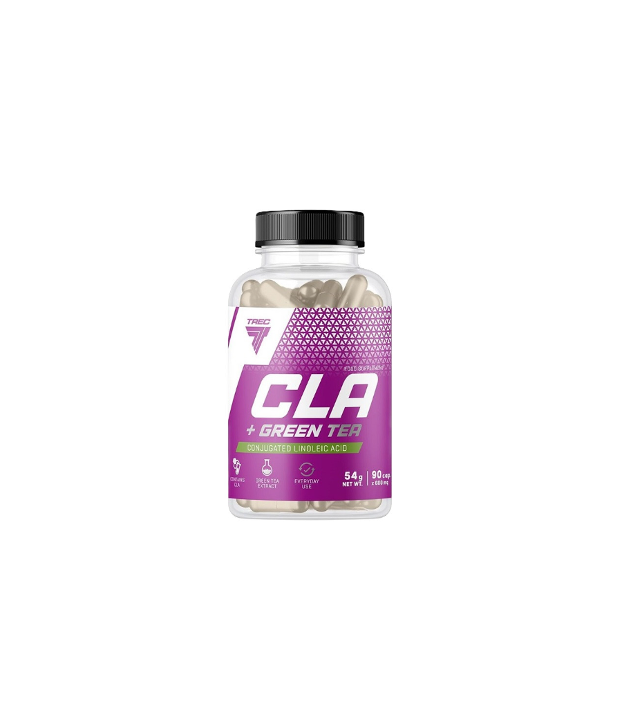 TREC NUTRITION CLA + Зеленый чай – 90 капсул – низкокалорийный продукт от TREC NUTRITION, купить в Bombbar