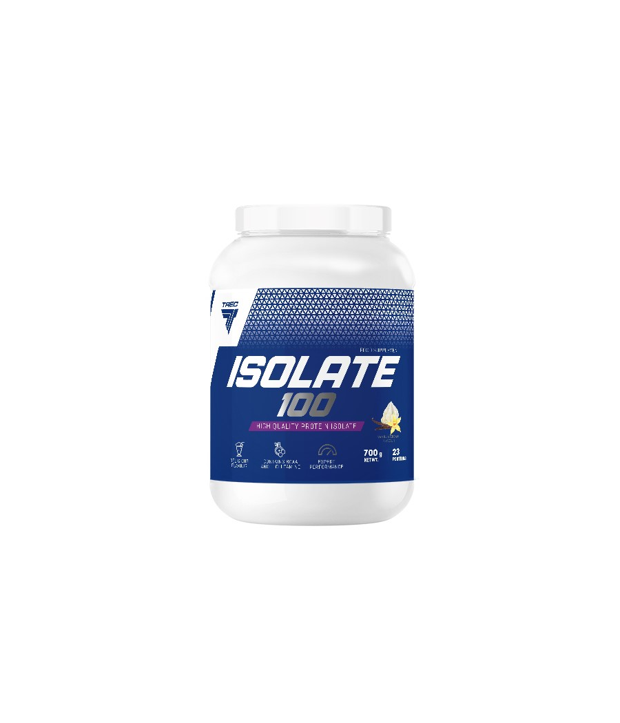 TREC NUTRITION ISOLATE 100, vaniljekreem - 700g – madala kalorsusega toode firmalt TREC NUTRITION, osta Bombbar-ist