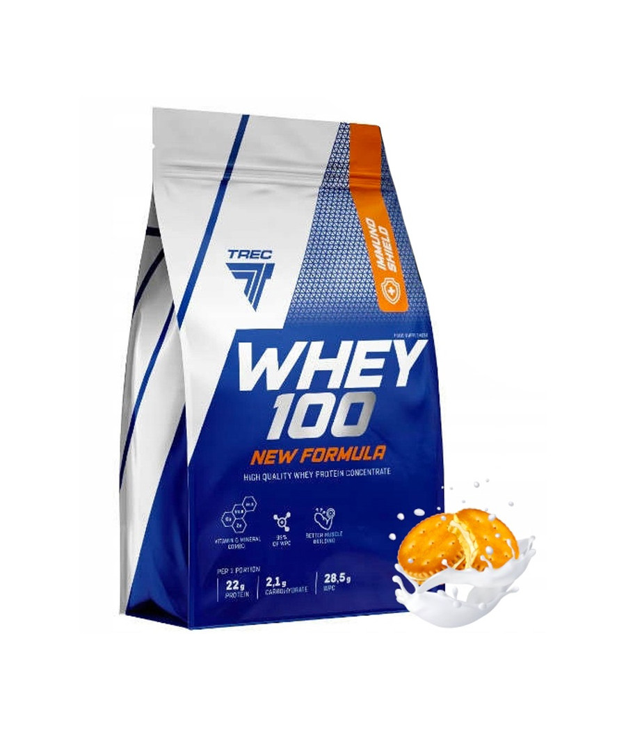 TREC NUTRITION Whey 100 New Formula, küpsisekreem - 700 g – madala kalorsusega toode firmalt TREC NUTRITION, osta Bombbar-ist