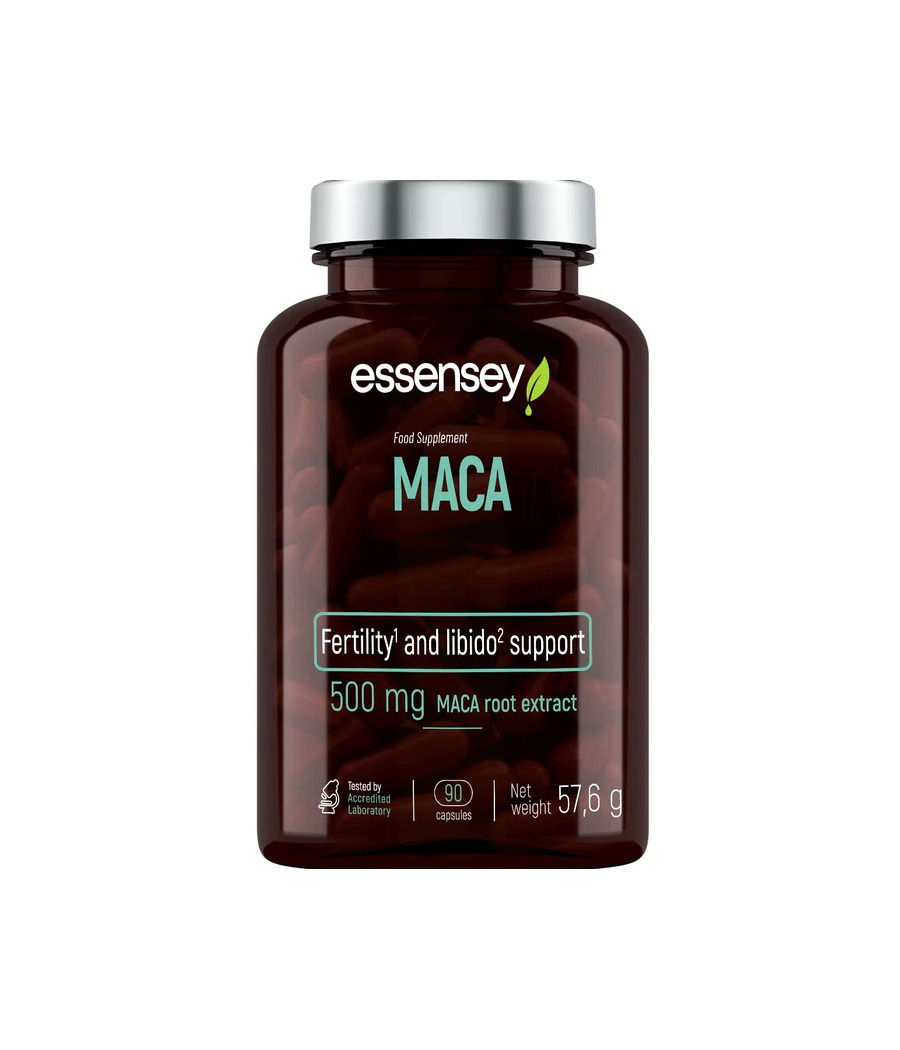 ESSENSEY Maca 500 mg - 90 kapslit – madala kalorsusega toode firmalt Essensey, osta Bombbar-ist