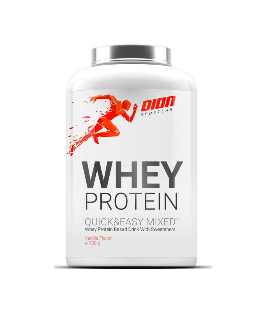 DION SPORTLAB WHEY PROTEIN Quick & Easy Mixed, банан - 900 г – низкокалорийный продукт от DION Sportlab, купить в Bombbar