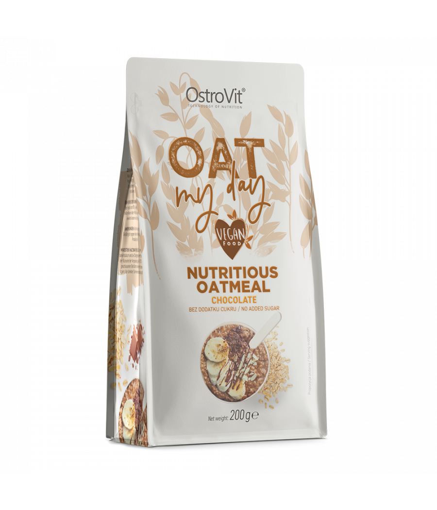 OSTROVIT Oat My Day oatmeal, chocolate - 200 g – low-calorie product from Ostrovit, buy in Bombbar