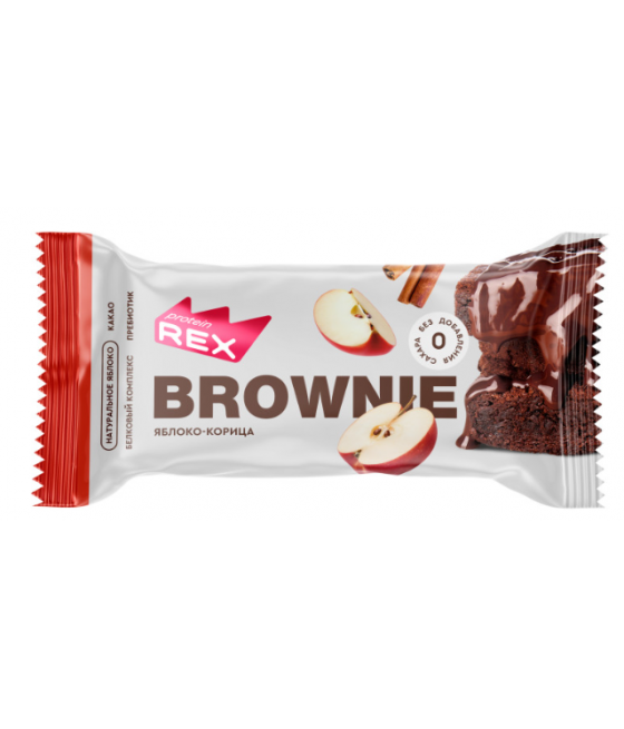 PROTEIN REX Proteiin Brownie õuna-kaneeli kook, 50 g