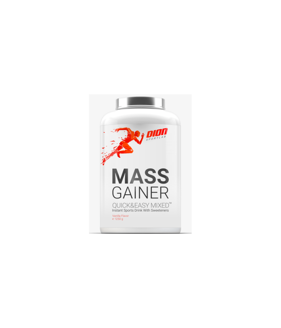 DION SPORTLAB Mass gainer, banana - 1250 g – low-calorie product from DION Sportlab, buy in Bombbar DION SPORTLAB Mass gainer, banana - 1250 g – low-calorie product from DION Sportlab, buy in Bombbar