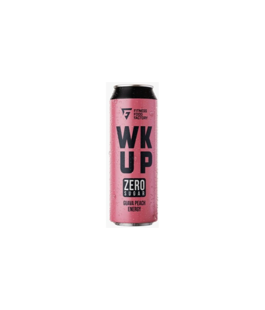 FITNESS FOOD FACTORY Энергетический напиток WK UP Гуава Персик, 450 мл – низкокалорийный продукт от Fitness Food Factory, купить в Bombbar FITNESS FOOD FACTORY Энергетический напиток WK UP Гуава Персик, 450 мл – низкокалорийный продукт от Fitness Food Factory, купить в Bombbar
