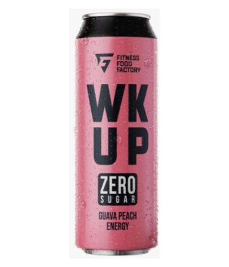 FITNESS FOOD FACTORY Энергетический напиток WK UP Гуава Персик, 450 мл