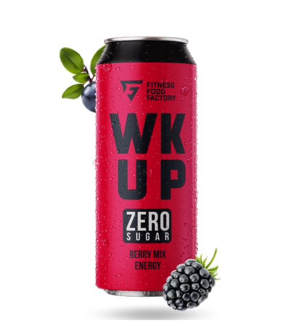 FITNESS FOOD FACTORY Энергетический напиток WK UP Ягодный микс, 450 мл