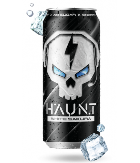 FITNESS FOOD FACTORY Энергетический напиток HAUNT, Белая сакура, 450 мл