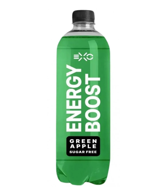 FITNESS FOOD FACTORY Gaseeritud Energiook EXO, Õun, 500 ml