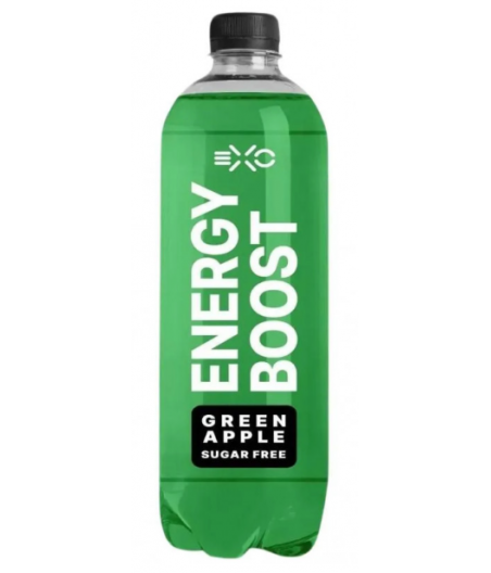 FITNESS FOOD FACTORY Gaseeritud Energiook EXO, Õun, 500 ml