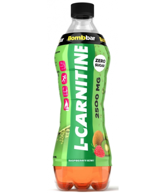 BOMBBAR Напиток слабогазированный L-carnitine - Малина Киви, 500 мл
