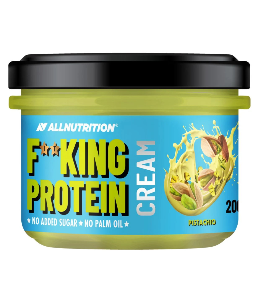 ALLNUTRITION F**KING Delicious ПРОТЕИНОВЫЙ КРЕМ Фисташка, 200 г – низкокалорийный продукт от AllNutrition, купить в Bombbar ALLNUTRITION F**KING Delicious ПРОТЕИНОВЫЙ КРЕМ Фисташка, 200 г – низкокалорийный продукт от AllNutrition, купить в Bombbar