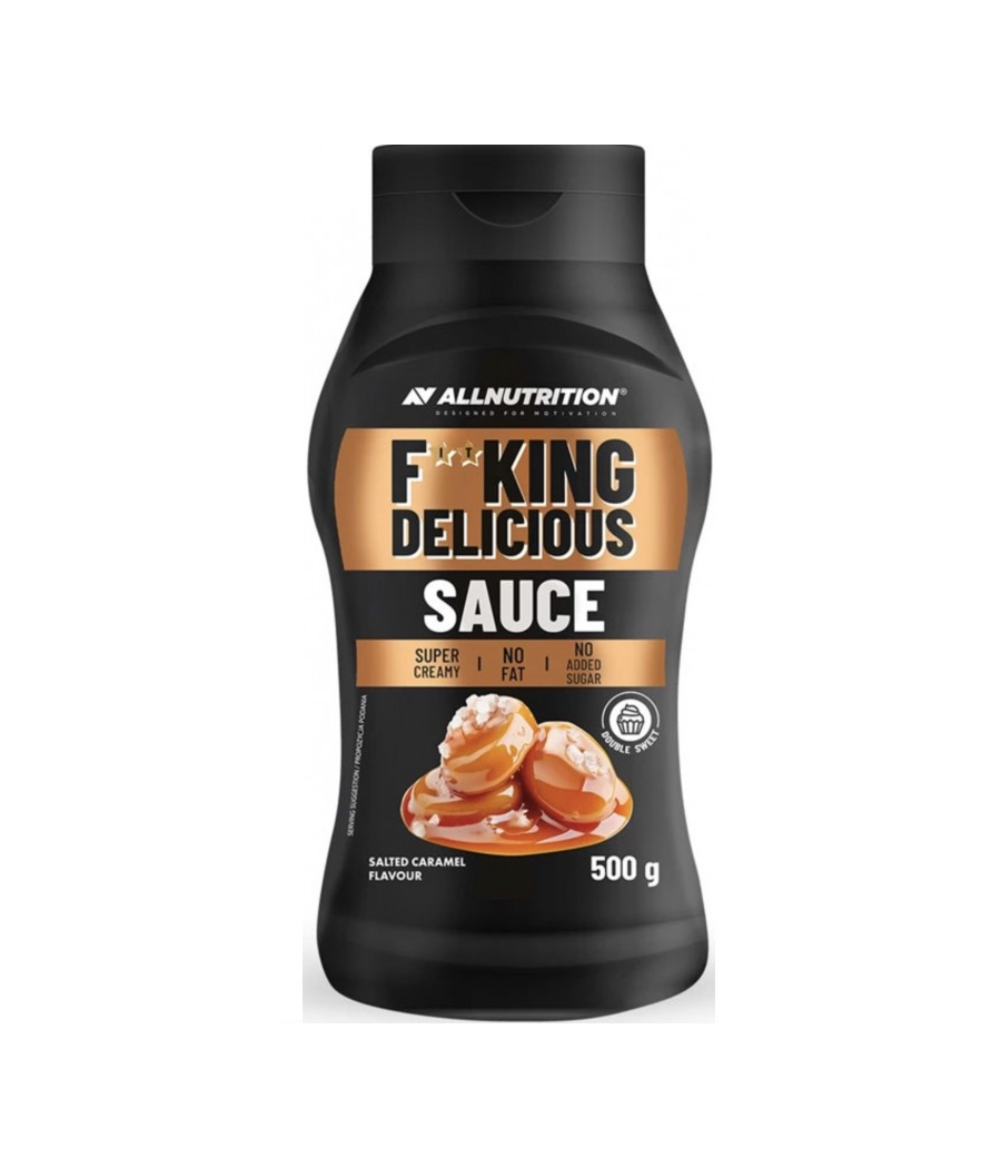 ALLNUTRITION F**KING DELICIOUS Соус Солёная карамель, 500 г – низкокалорийный продукт от AllNutrition, купить в Bombbar ALLNUTRITION F**KING DELICIOUS Соус Солёная карамель, 500 г – низкокалорийный продукт от AllNutrition, купить в Bombbar
