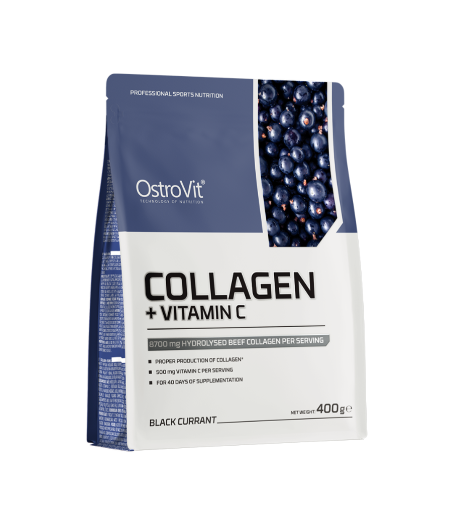 OSTROVIT Kollageen + Vitamiin C, Must Sõstar - 400 g – madala kalorsusega toode firmalt Ostrovit, osta Bombbar-ist OSTROVIT Kollageen + Vitamiin C, Must Sõstar - 400 g – madala kalorsusega toode firmalt Ostrovit, osta Bombbar-ist