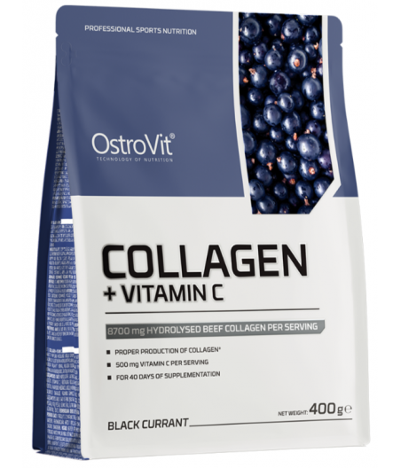 OSTROVIT Kollageen + Vitamiin C, Must Sõstar - 400 g
