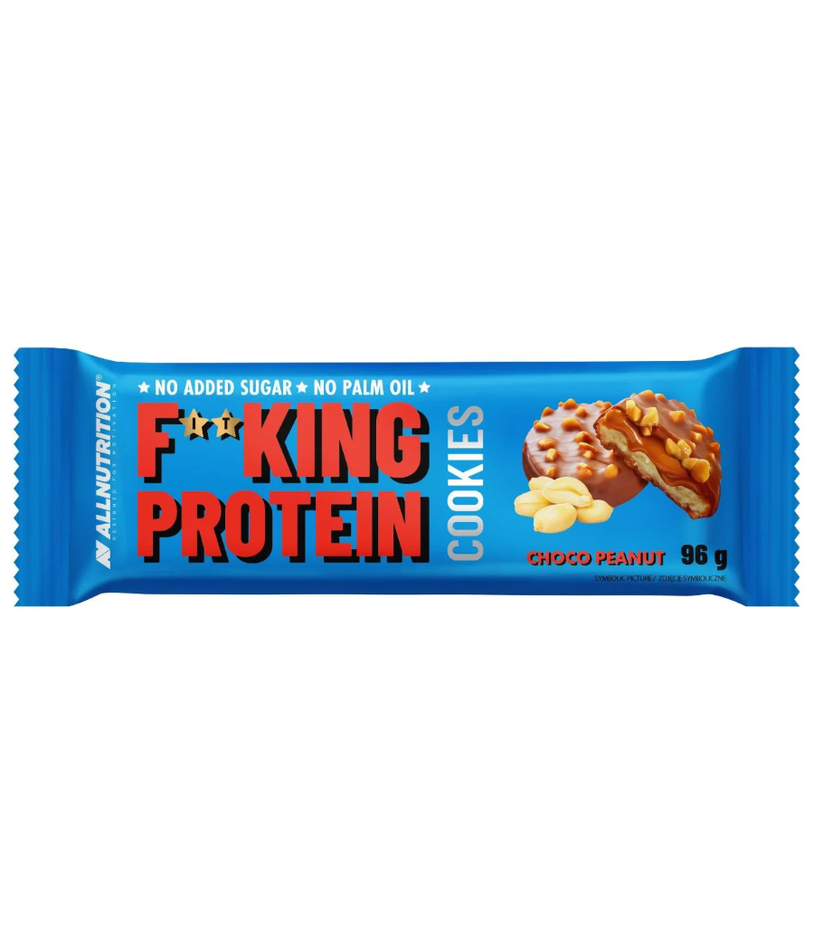 ALLNUTRITION F**KING Protein Cookies - Choco peanut, 96 g – low-calorie product from AllNutrition, buy in Bombbar ALLNUTRITION F**KING Protein Cookies - Choco peanut, 96 g – low-calorie product from AllNutrition, buy in Bombbar