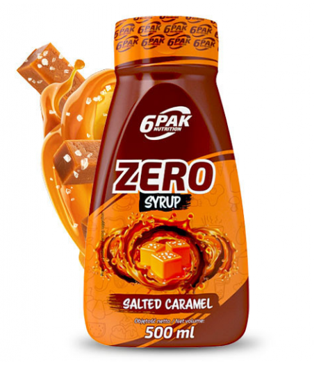 6PAK Syrup ZERO - Salted Caramel, 500 ml