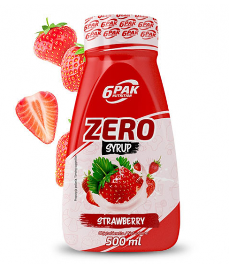 6PAK Siirup ZERO – Maasikas, 500 ml