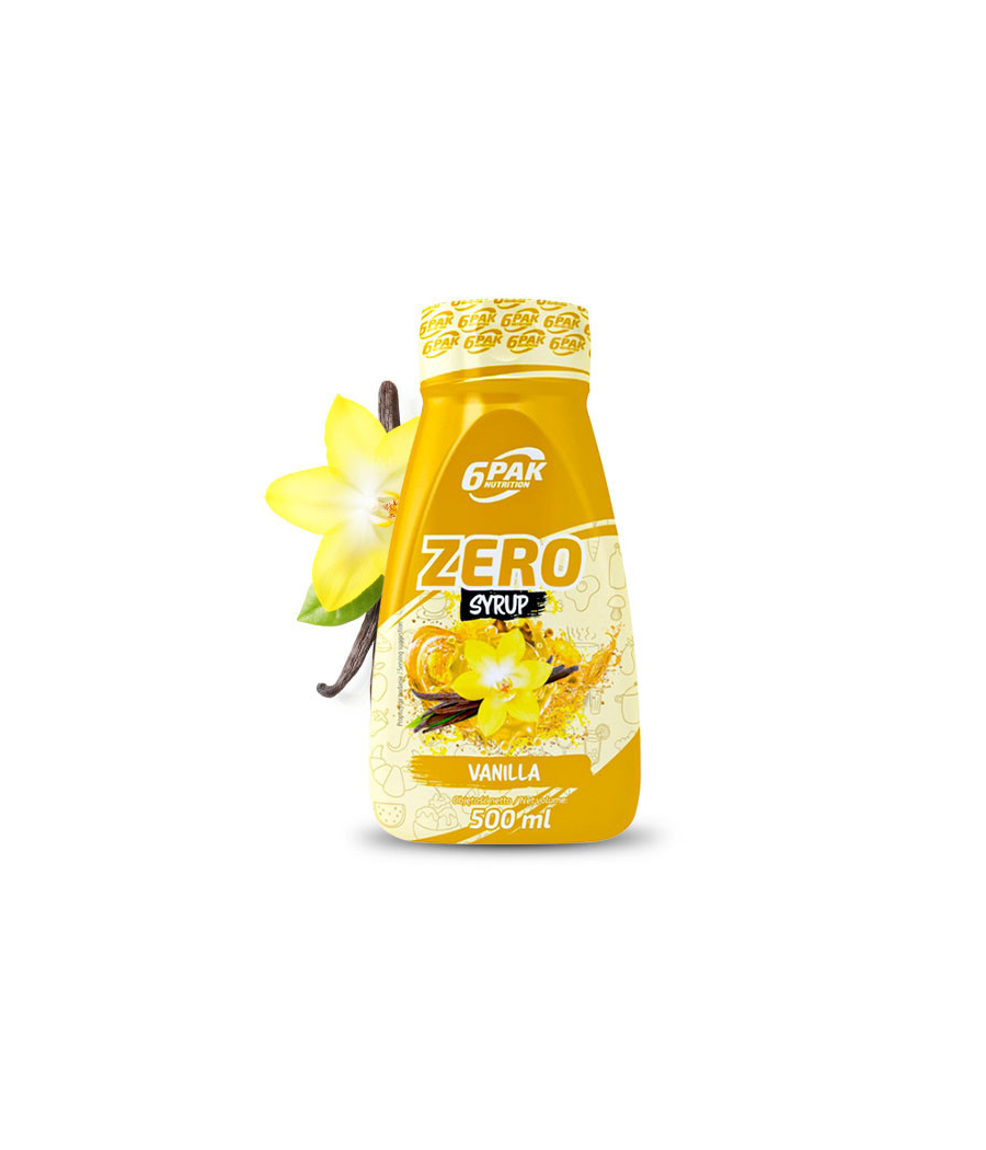 6PAK Siirup ZERO - Vanilje, 500 ml – madala kalorsusega toode firmalt 6PAK Nutrition, osta Bombbar-ist 6PAK Siirup ZERO - Vanilje, 500 ml – madala kalorsusega toode firmalt 6PAK Nutrition, osta Bombbar-ist