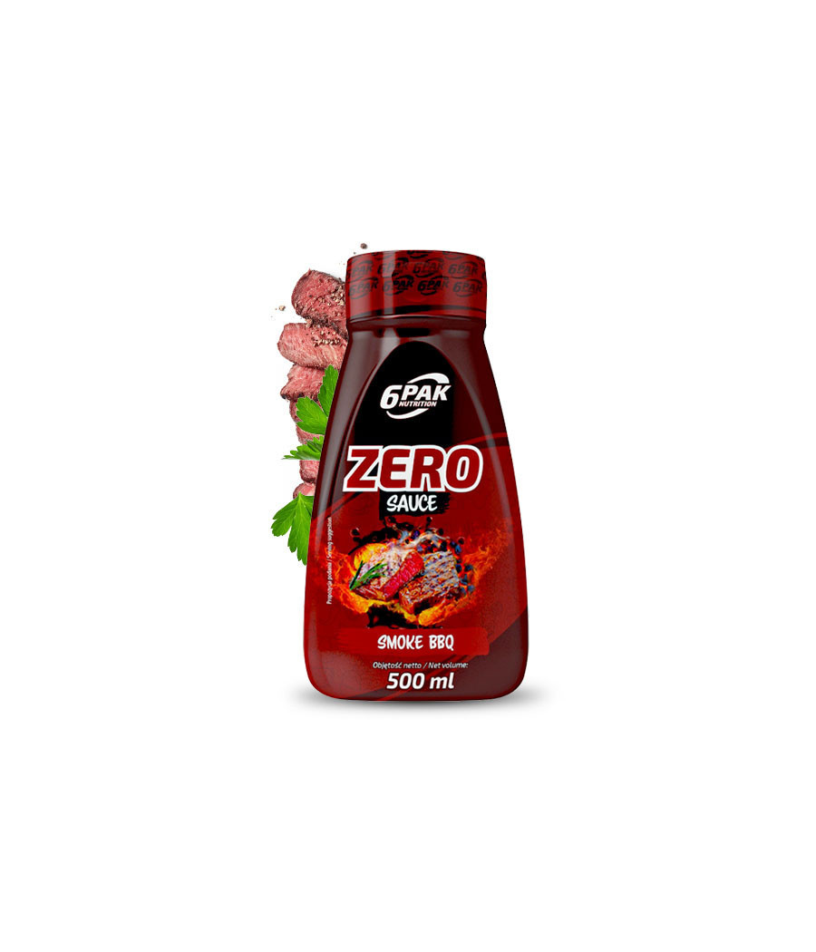 6PAK Kaste ZERO – Suitsune BBQ, 500 ml – madala kalorsusega toode firmalt 6PAK Nutrition, osta Bombbar-ist 6PAK Kaste ZERO – Suitsune BBQ, 500 ml – madala kalorsusega toode firmalt 6PAK Nutrition, osta Bombbar-ist
