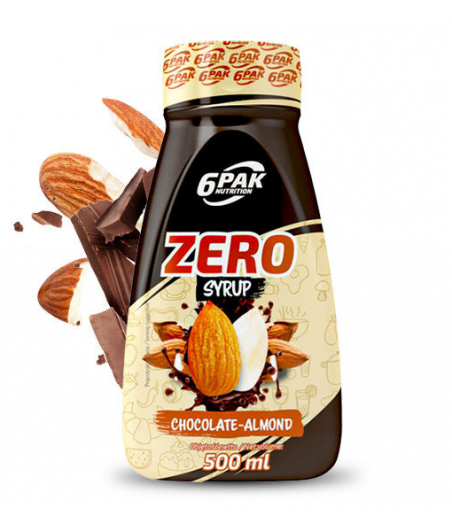 6PAK Siirup ZERO - Šokolaad Mandliga, 500 ml