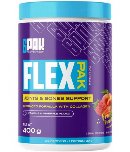 6PAK FLEX PAK Коллаген Фруктовый пунш, 400 г