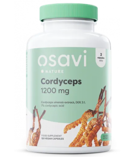 OSAVI Cordyceps, 1200mg - 60 vegan kapslit
