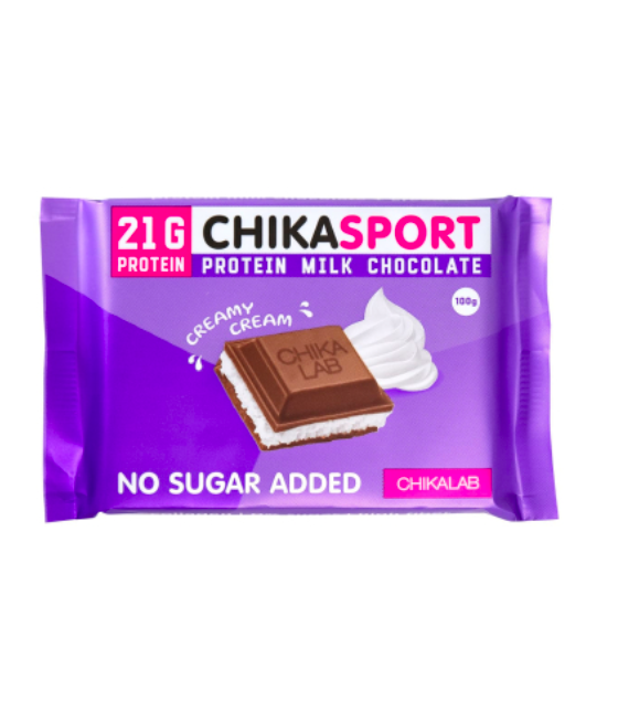 CHIKASPORT CHIKALAB Шоколад протеиновый молочный Сливочная начинка 100 г