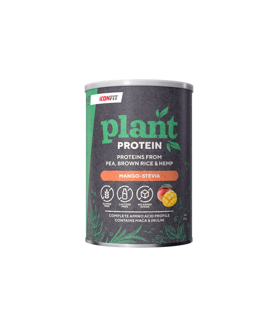 ICONFIT Taimne proteiin Mango-Stevia, 480 g – madala kalorsusega toode firmalt ICONFIT, osta Bombbar-ist ICONFIT Taimne proteiin Mango-Stevia, 480 g – madala kalorsusega toode firmalt ICONFIT, osta Bombbar-ist