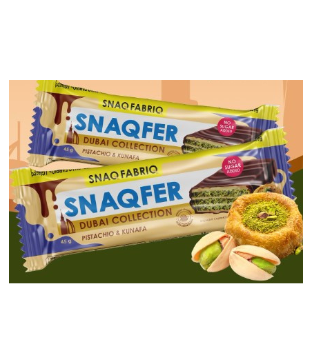 SNAQ FABRIQ Батончик вафельный Фисташка и Кунафа, Dubai Collection, 45 г