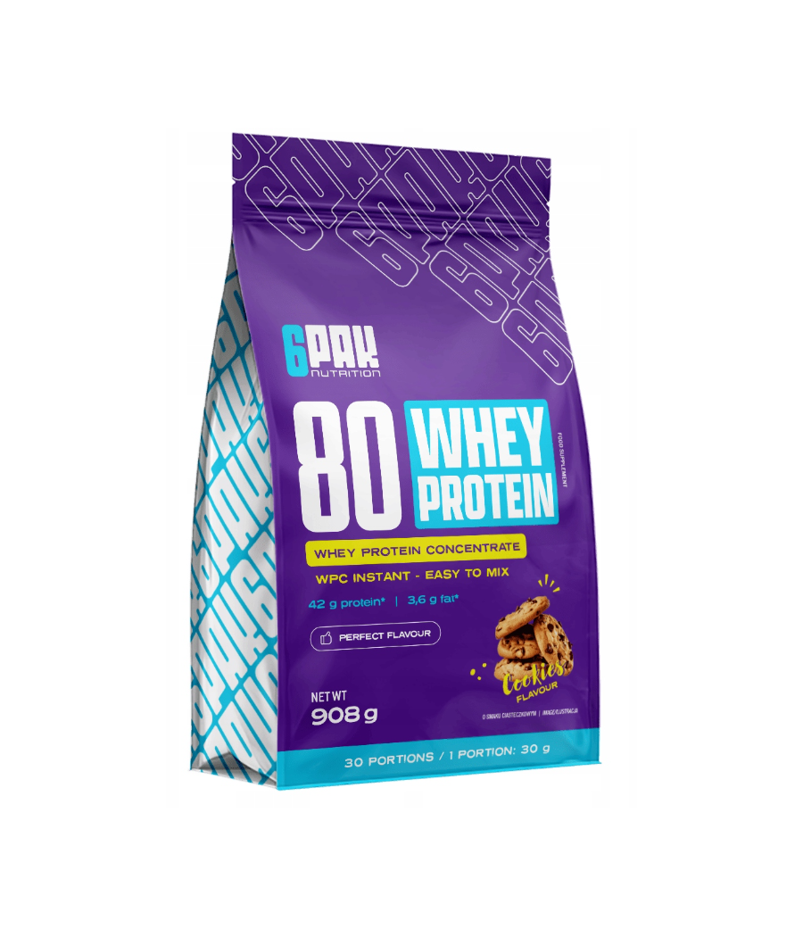 6PAK 80 WHEY PROTEIN, küpsised - 908grammi – madala kalorsusega toode firmalt 6PAK Nutrition, osta SportFit Nutrition OÜ | Reg.nr. 14554498-ist 6PAK 80 WHEY PROTEIN, küpsised - 908grammi – madala kalorsusega toode firmalt 6PAK Nutrition, osta SportFit Nutrition OÜ | Reg.nr. 14554498-ist