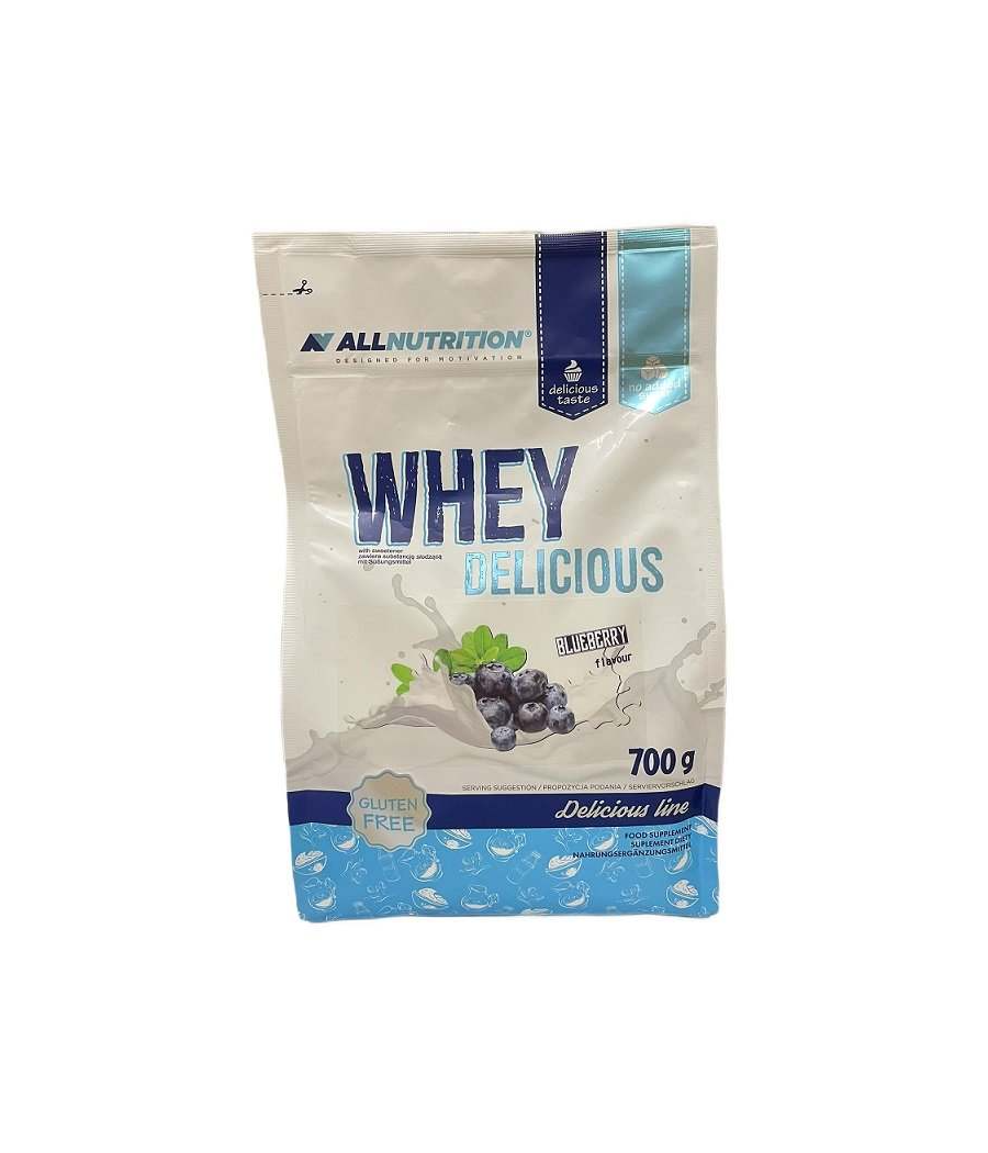 ALLNUTRITION WHEY DELICIOUS, mustikas - 700 g – madala kalorsusega toode firmalt AllNutrition, osta Bombbar-ist