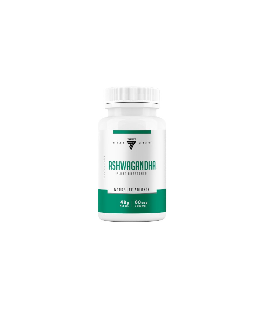 TREC NUTRITION Ashwagandha, N60 – madala kalorsusega toode firmalt TREC NUTRITION, osta SportFit Nutrition OÜ | Reg.nr. 14554498-ist