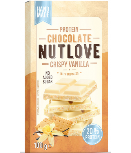 ALLNUTRITION NUTLOVE Proteiinishokolaad krõbeda vanilliküpsisega, 100 g