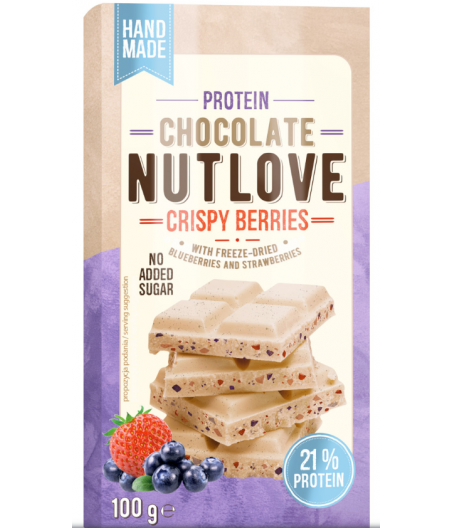 ALLNUTRITION NUTLOVE Proteiinishokolaad krõbedate marjadega, 100 g