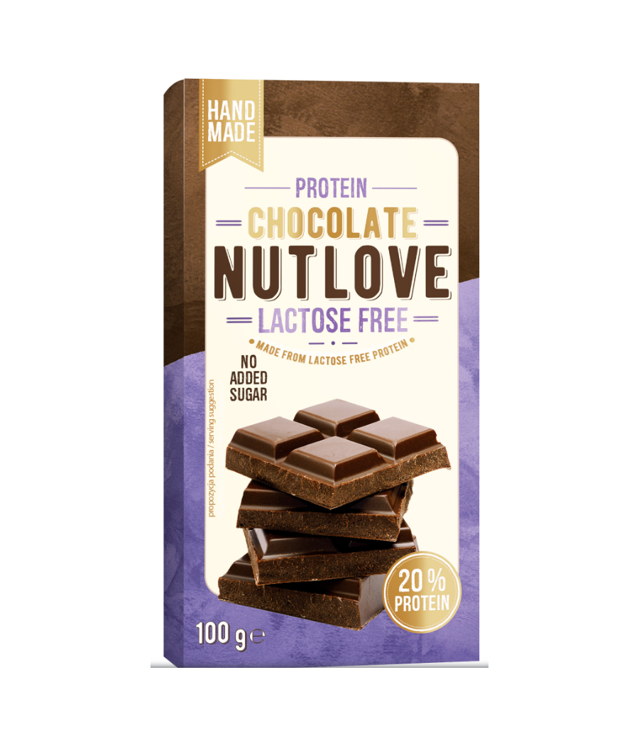 ALLNUTRITION NUTLOVE Proteiinishokolaad laktoosivaba, 100 g – madala kalorsusega toode firmalt AllNutrition, osta SportFit Nutrition OÜ | Reg.nr. 14554498-ist