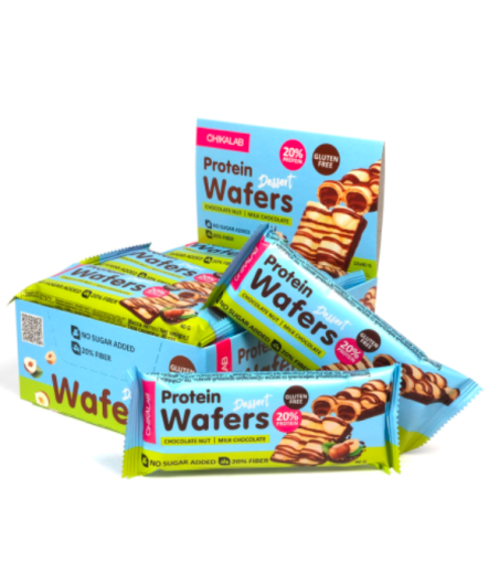 Protein Wafers Dessert with Chocolate Nut, 40g - Chikalab