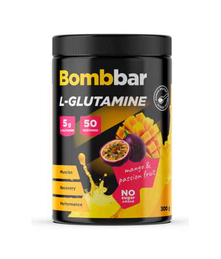 BOMBBAR L-glutamiin - Mango-passionvili, 300 g