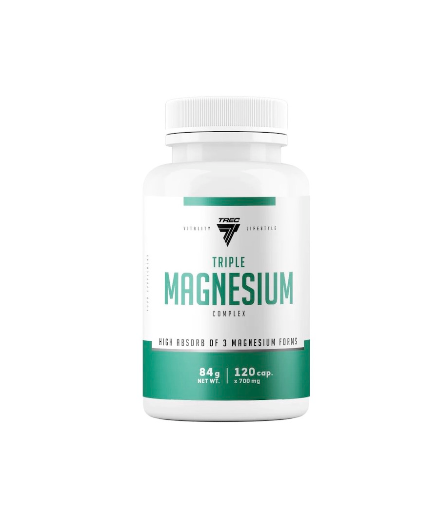 TREC NUTRITION Kolmekordne magneesiumikompleks, N120 – madala kalorsusega toode firmalt TREC NUTRITION, osta SportFit Nutrition OÜ | Reg.nr. 14554498-ist