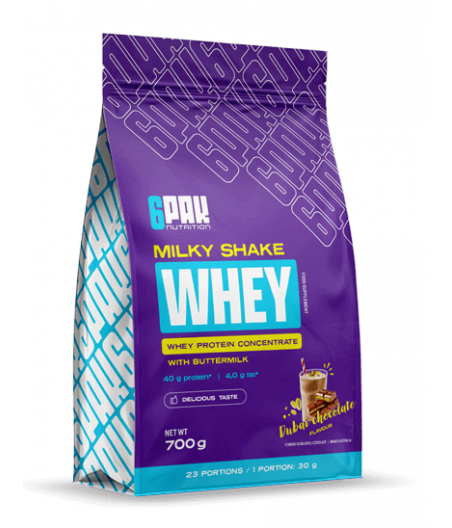6PAK MILKY SHAKE WHEY, dubai chocolate - 700g