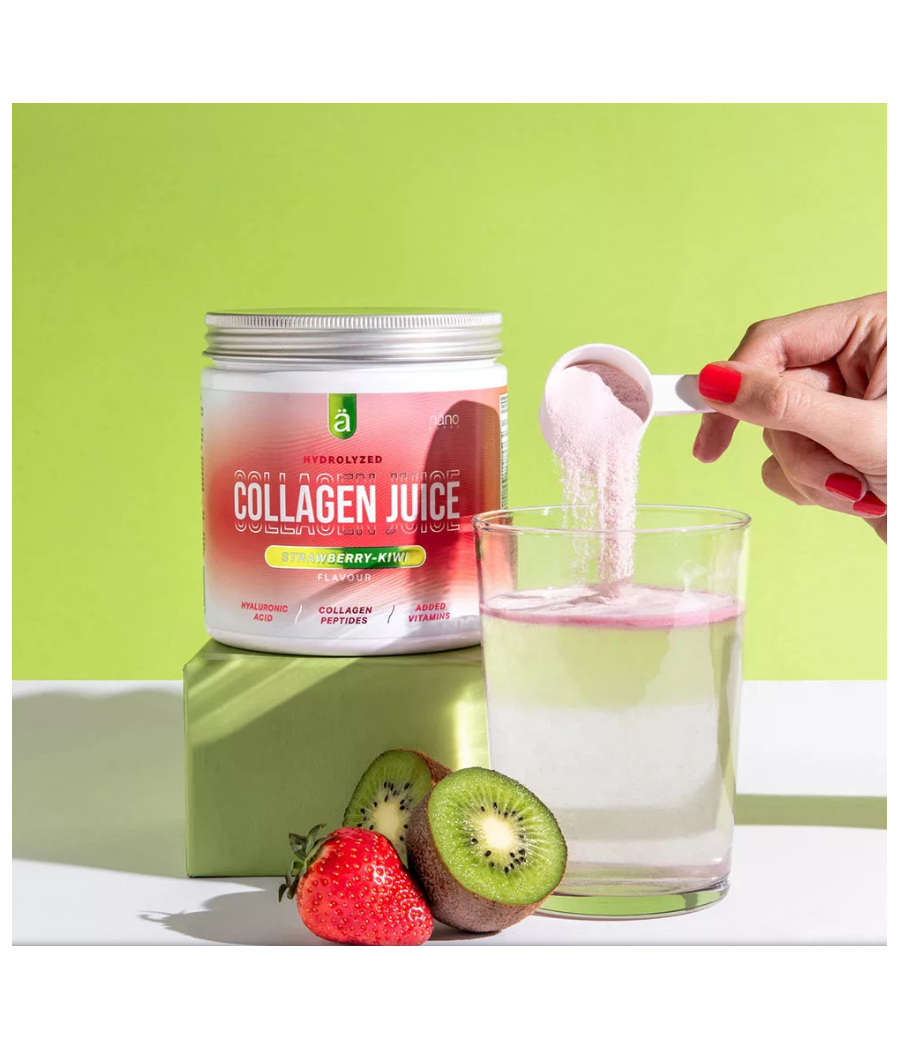 COLLAGEN JUICE Kollageenijook - Maasikas Kiivi, pulber, 300g – madala kalorsusega toode firmalt NÄNO SUPPS, osta SportFit Nutrition OÜ | Reg.nr. 14554498-ist
