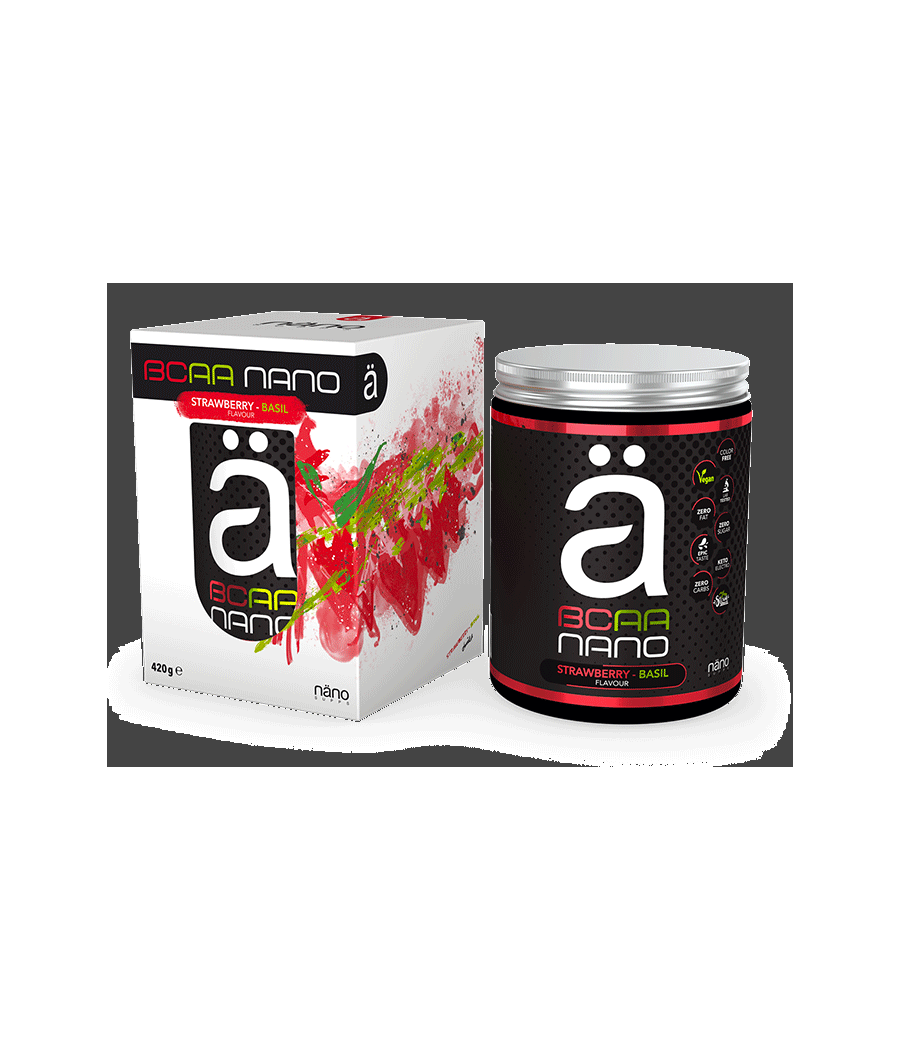 BCAA NÄNO – Maasikas Basil, 420 g – madala kalorsusega toode firmalt NÄNO SUPPS, osta SportFit Nutrition OÜ | Reg.nr. 14554498-ist BCAA NÄNO – Maasikas Basil, 420 g – madala kalorsusega toode firmalt NÄNO SUPPS, osta SportFit Nutrition OÜ | Reg.nr. 14554498-ist