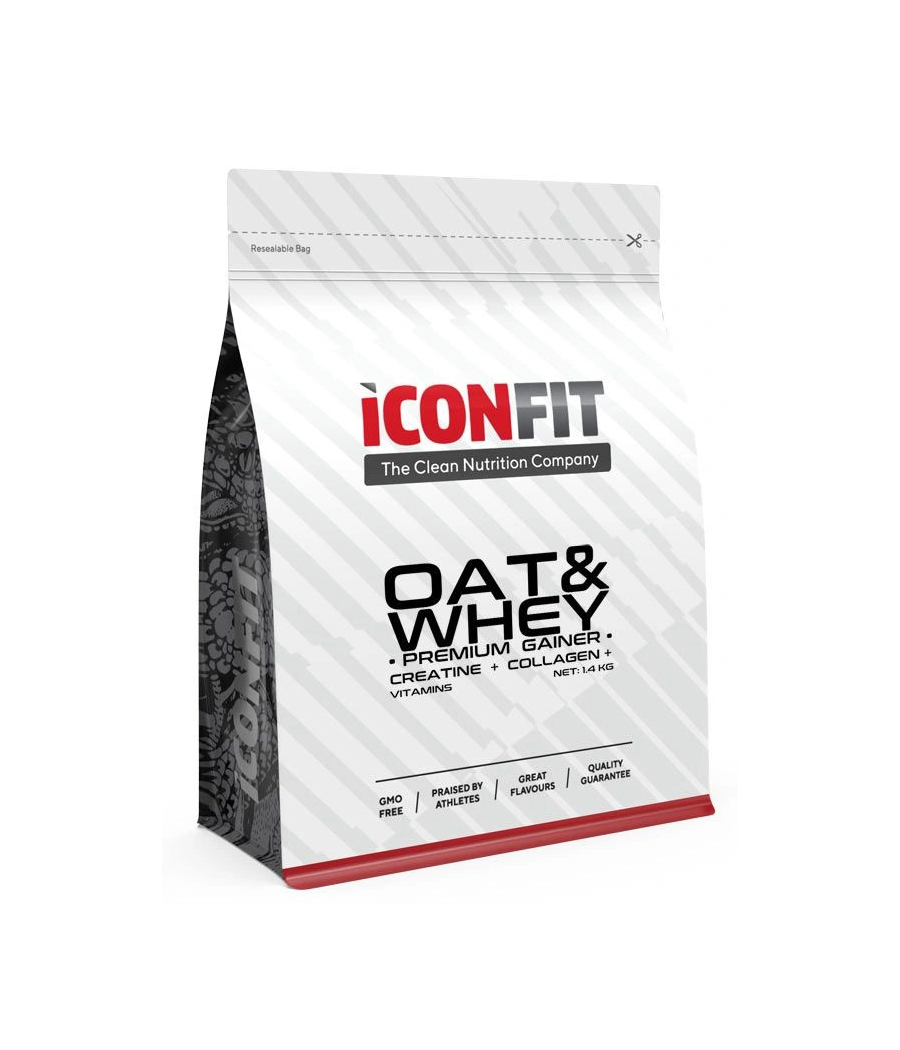 Kaera- ja vadakuvalgu Pro Gainer, šokolaad, 1,4 kg – madala kalorsusega toode firmalt ICONFIT, osta SportFit Nutrition OÜ | Reg.nr. 14554498-ist