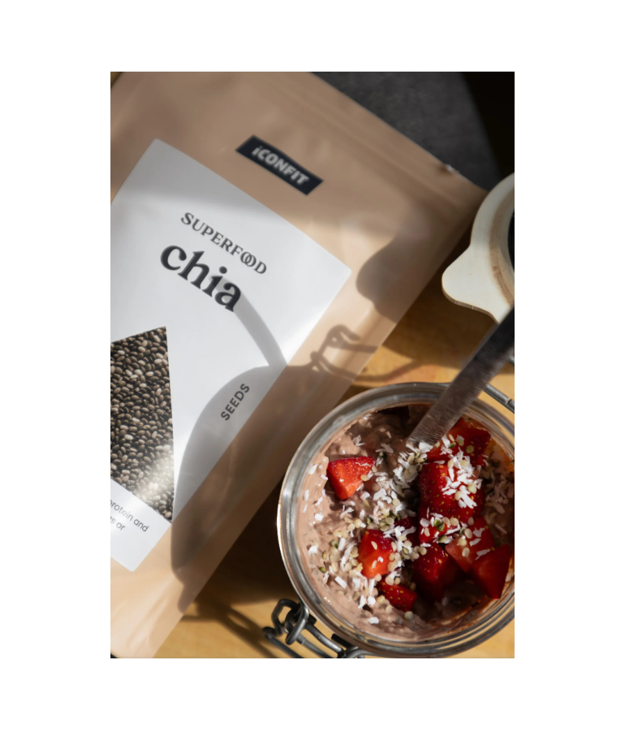 Superfood Семена Чиа, 150 г – низкокалорийный продукт от ICONFIT, купить в SportFit Nutrition OÜ | Reg.nr. 14554498 Superfood Семена Чиа, 150 г – низкокалорийный продукт от ICONFIT, купить в SportFit Nutrition OÜ | Reg.nr. 14554498