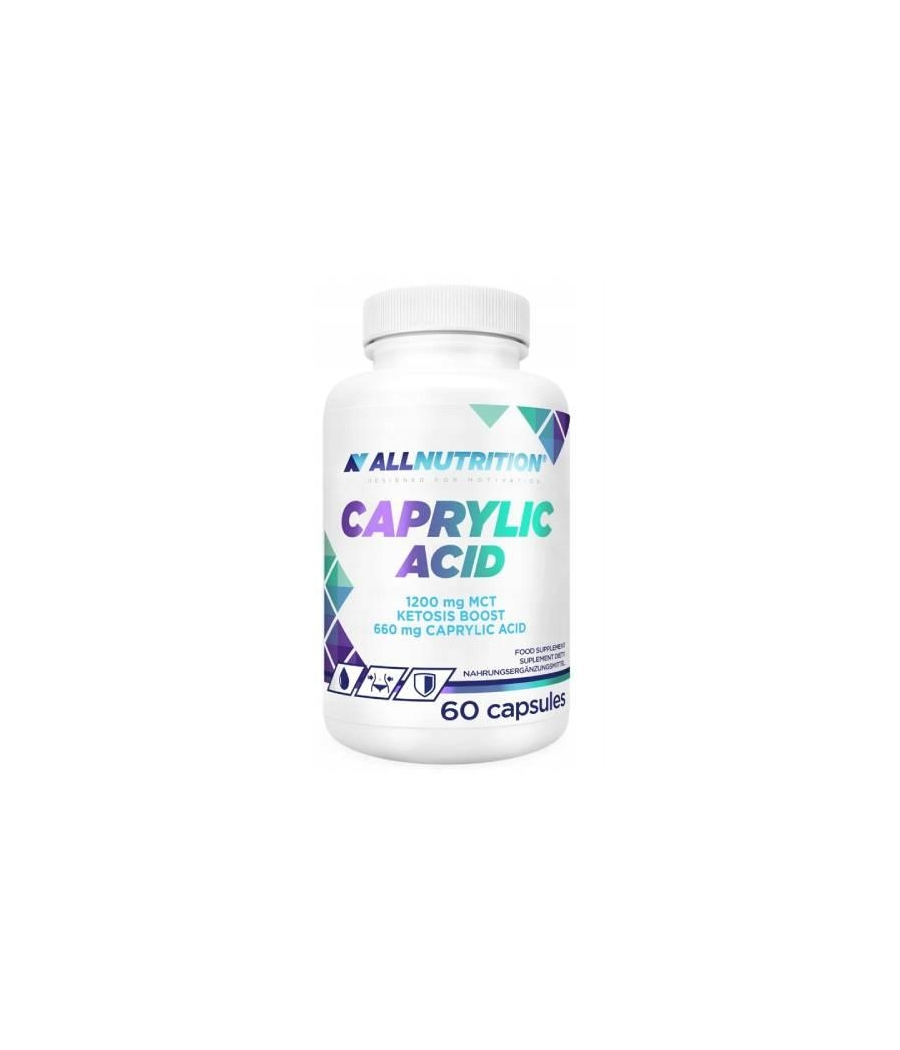 Каприловая кислота, 60 капсул – низкокалорийный продукт от AllNutrition, купить в SportFit Nutrition OÜ | Reg.nr. 14554498