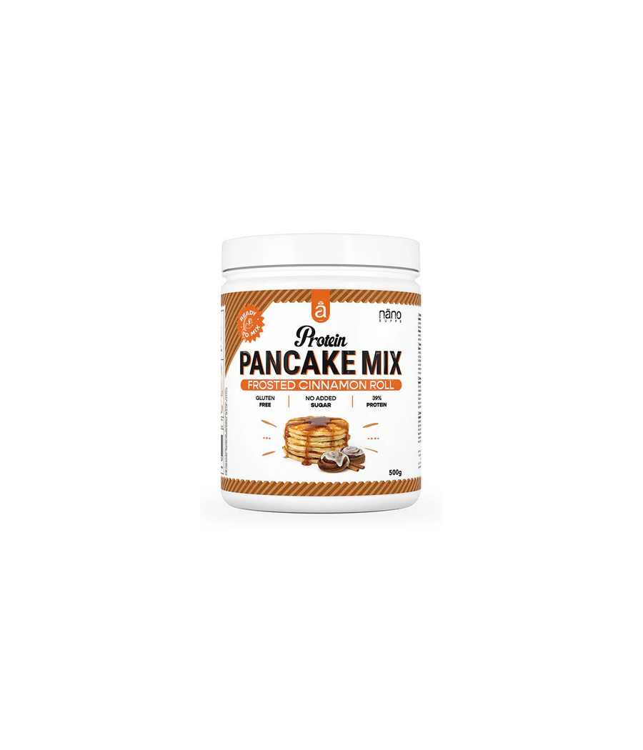 Protein Pancake Mix – Frosted Cinnamon Roll, 500g – low-calorie product from NÄNO SUPPS, buy in SportFit Nutrition OÜ | Reg.nr. 14554498