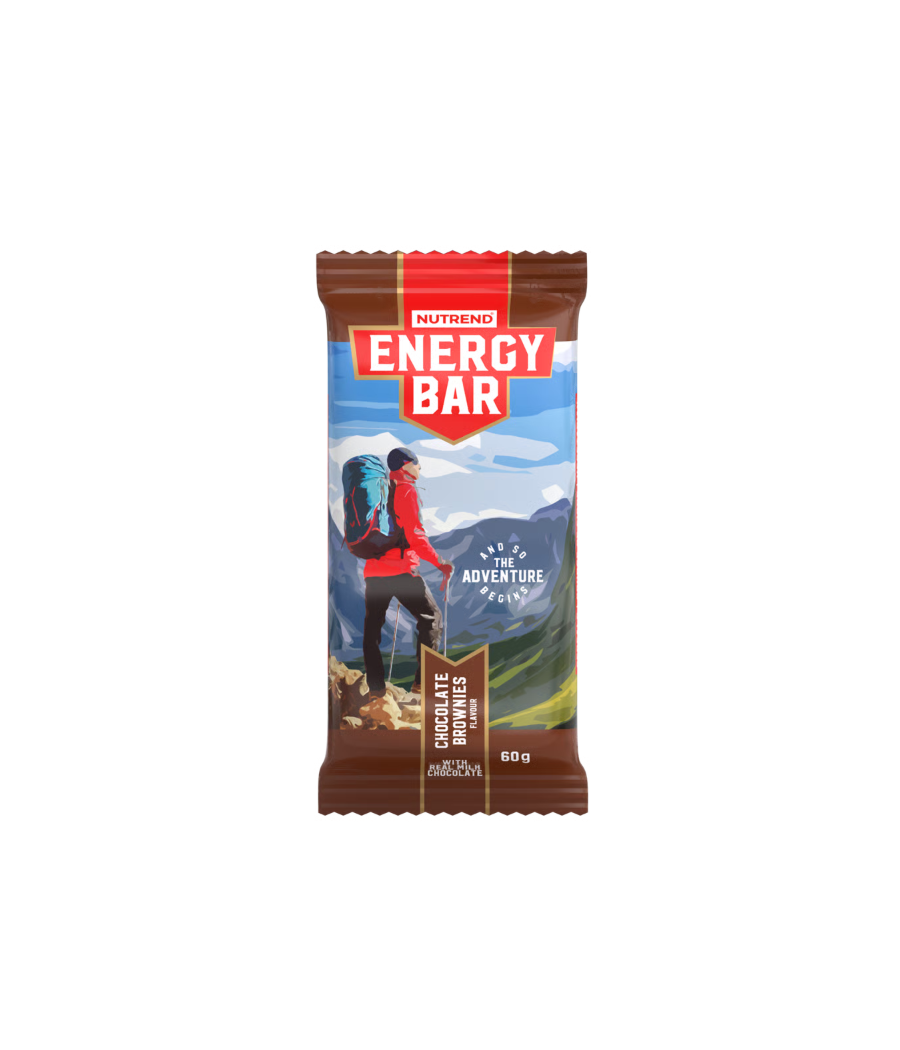 ENERGY BAR, chocolate brownies, 60 g – low-calorie product from NUTREND, buy in SportFit Nutrition OÜ | Reg.nr. 14554498 ENERGY BAR, chocolate brownies, 60 g – low-calorie product from NUTREND, buy in SportFit Nutrition OÜ | Reg.nr. 14554498