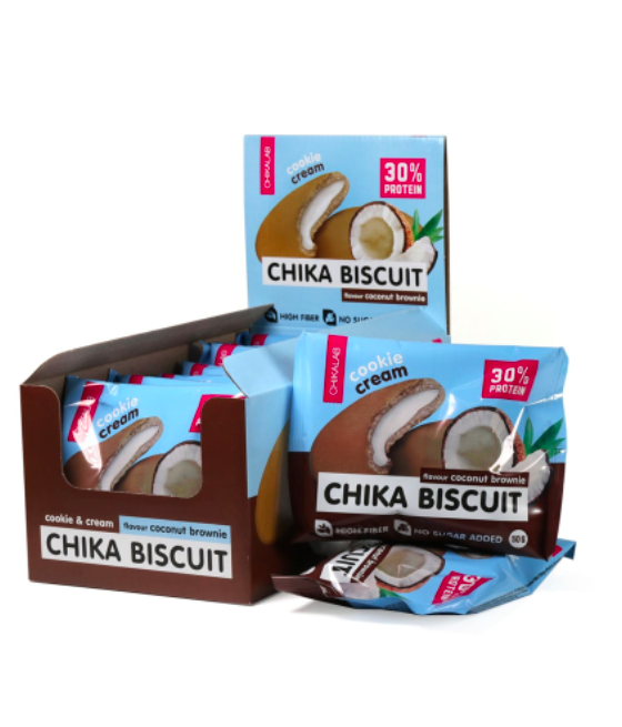 Chika Biscuit 50g, Coconut Brownie