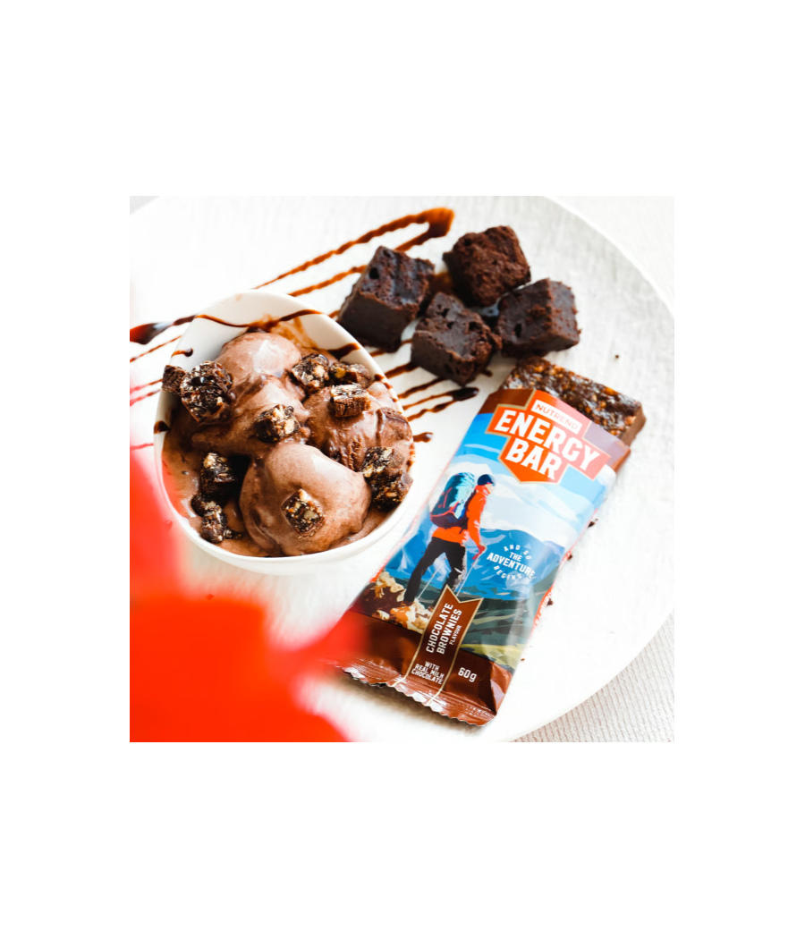 ENERGY BAR, chocolate brownies, 60 g – low-calorie product from NUTREND, buy in SportFit Nutrition OÜ | Reg.nr. 14554498
